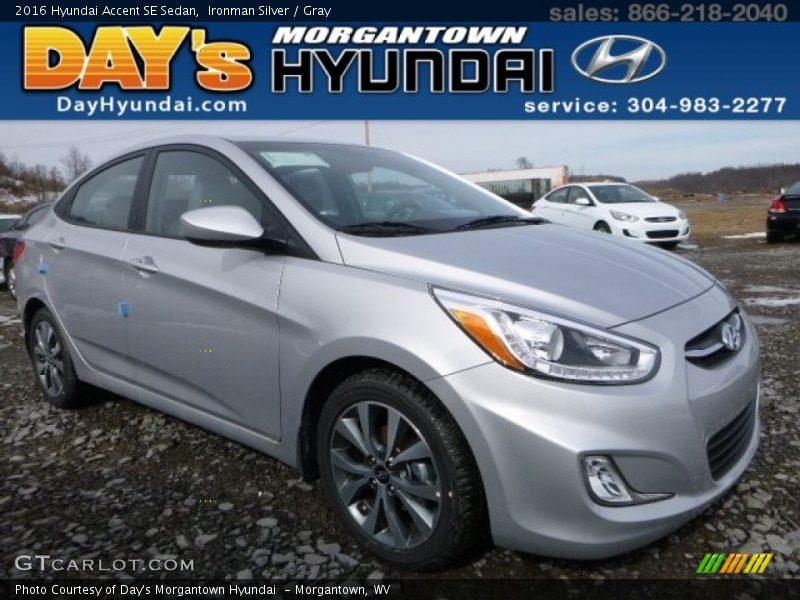 Ironman Silver / Gray 2016 Hyundai Accent SE Sedan