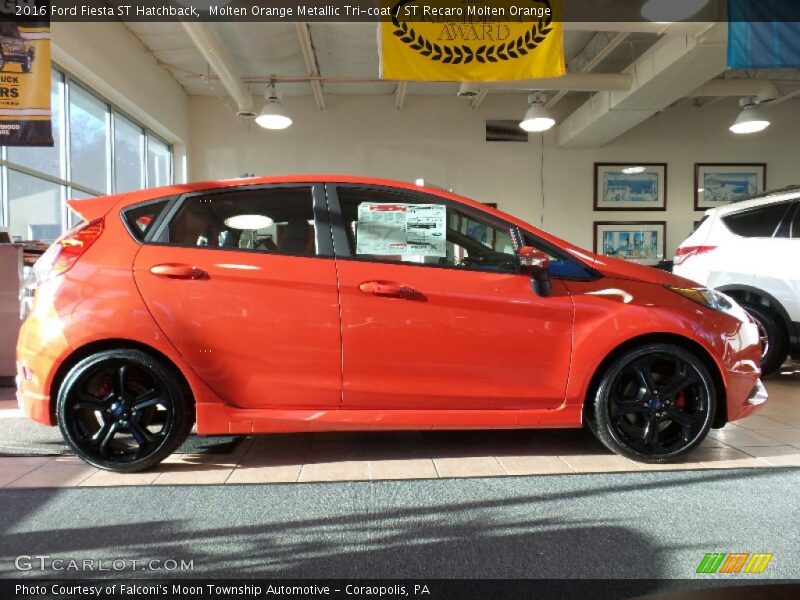 Molten Orange Metallic Tri-coat / ST Recaro Molten Orange 2016 Ford Fiesta ST Hatchback