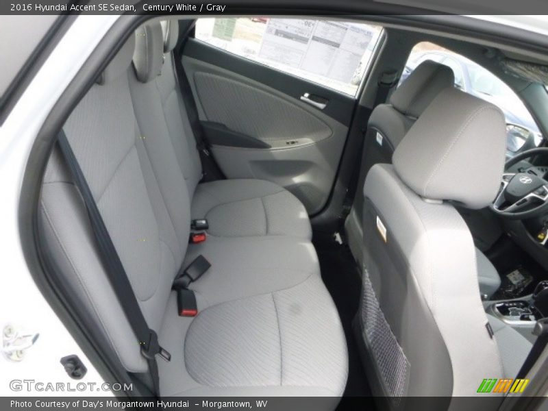 Century White / Gray 2016 Hyundai Accent SE Sedan