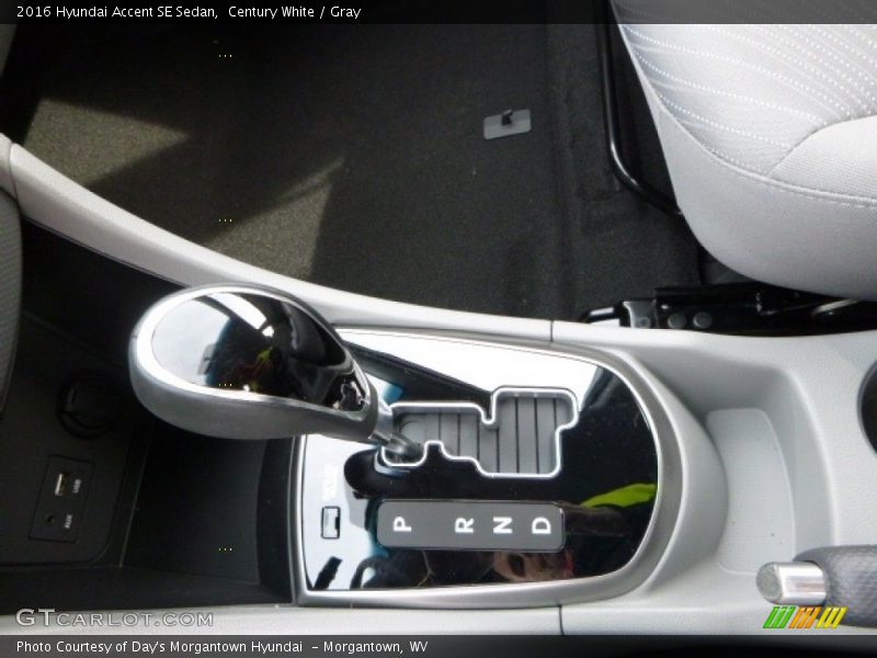 Century White / Gray 2016 Hyundai Accent SE Sedan