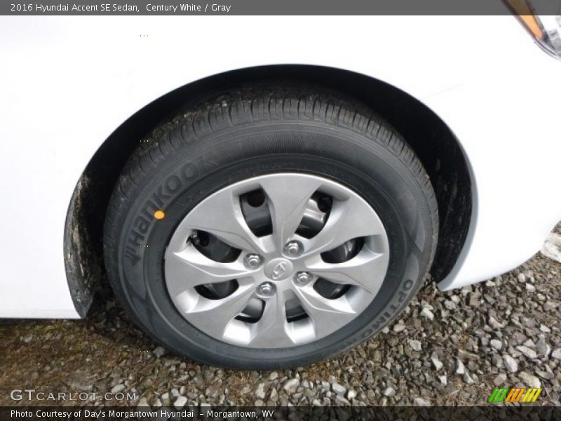 Century White / Gray 2016 Hyundai Accent SE Sedan