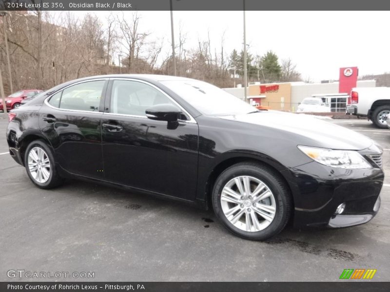 Obsidian Black / Black 2014 Lexus ES 350