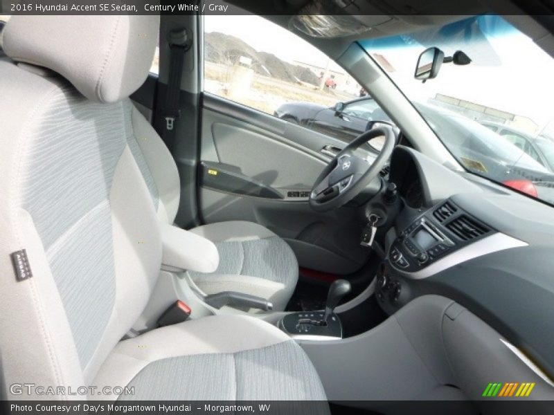 Century White / Gray 2016 Hyundai Accent SE Sedan