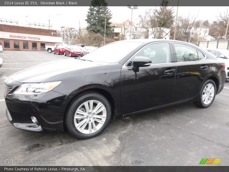 Obsidian Black / Black 2014 Lexus ES 350