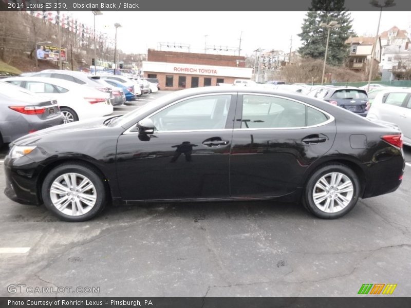 Obsidian Black / Black 2014 Lexus ES 350
