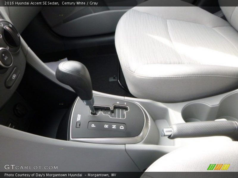 Century White / Gray 2016 Hyundai Accent SE Sedan
