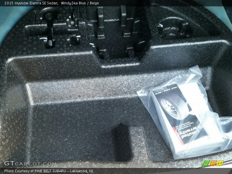 Windy Sea Blue / Beige 2015 Hyundai Elantra SE Sedan