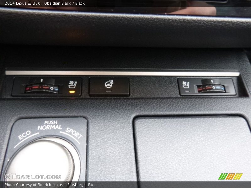 Obsidian Black / Black 2014 Lexus ES 350