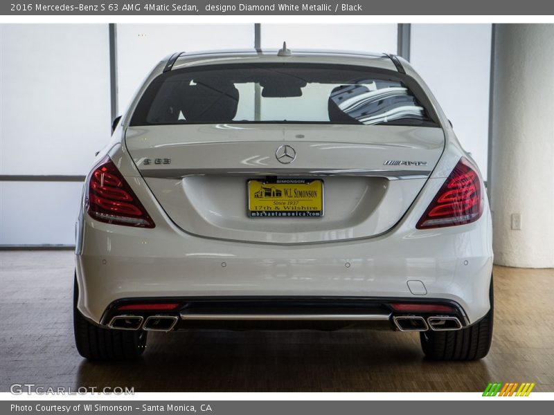 designo Diamond White Metallic / Black 2016 Mercedes-Benz S 63 AMG 4Matic Sedan