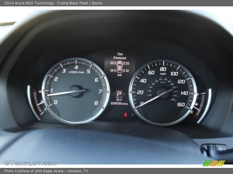 Crystal Black Pearl / Ebony 2014 Acura MDX Technology