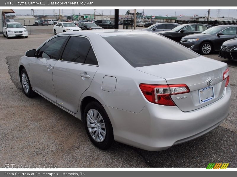 Classic Silver Metallic / Ash 2013 Toyota Camry LE