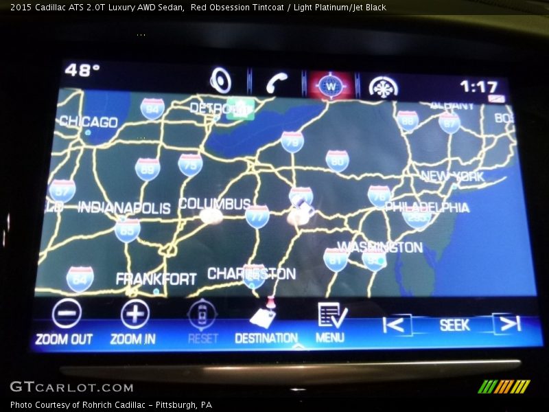 Red Obsession Tintcoat / Light Platinum/Jet Black 2015 Cadillac ATS 2.0T Luxury AWD Sedan