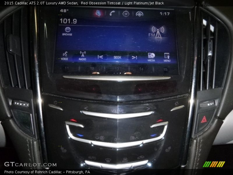 Red Obsession Tintcoat / Light Platinum/Jet Black 2015 Cadillac ATS 2.0T Luxury AWD Sedan