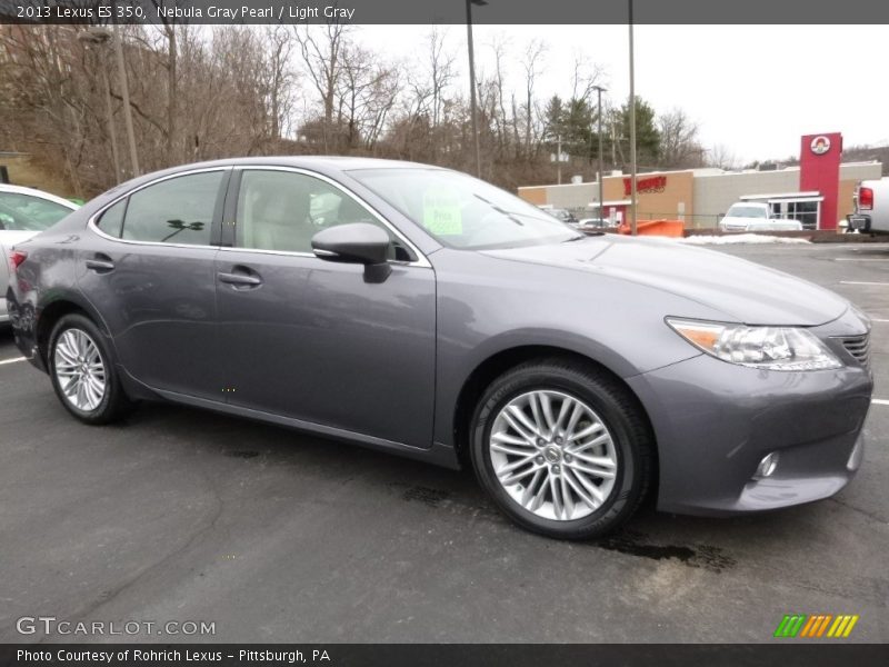Nebula Gray Pearl / Light Gray 2013 Lexus ES 350
