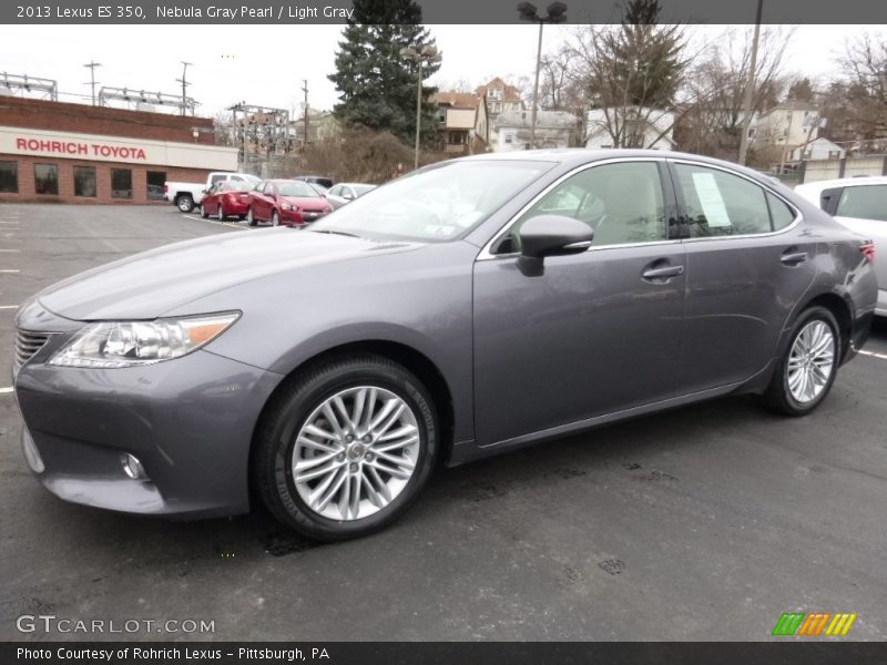 Nebula Gray Pearl / Light Gray 2013 Lexus ES 350