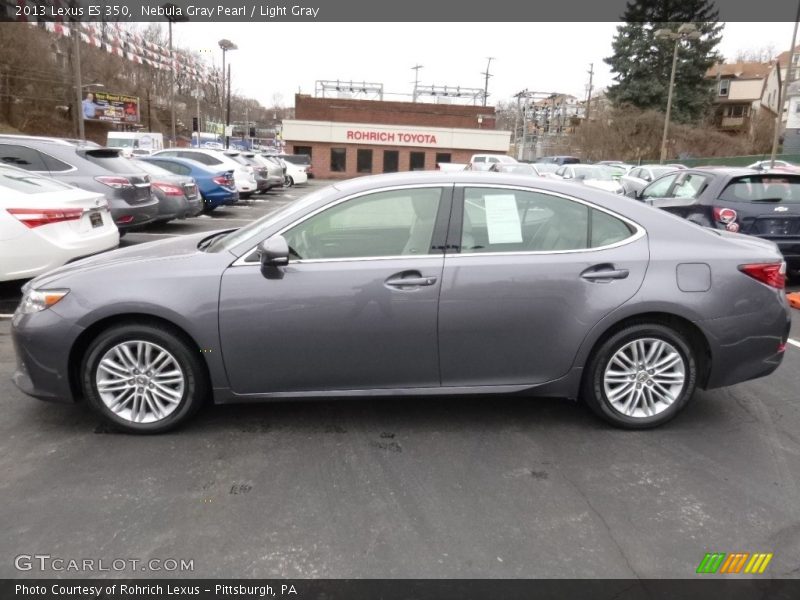 Nebula Gray Pearl / Light Gray 2013 Lexus ES 350