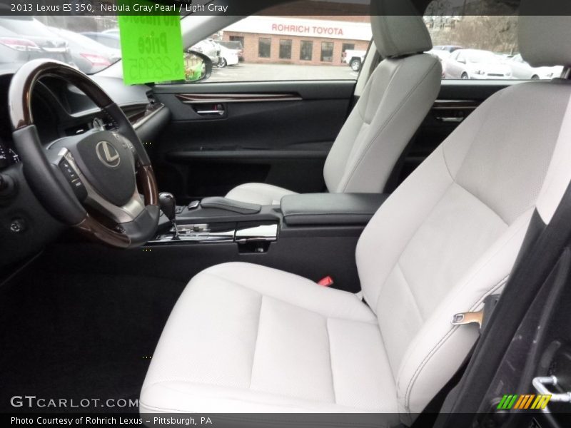 Nebula Gray Pearl / Light Gray 2013 Lexus ES 350