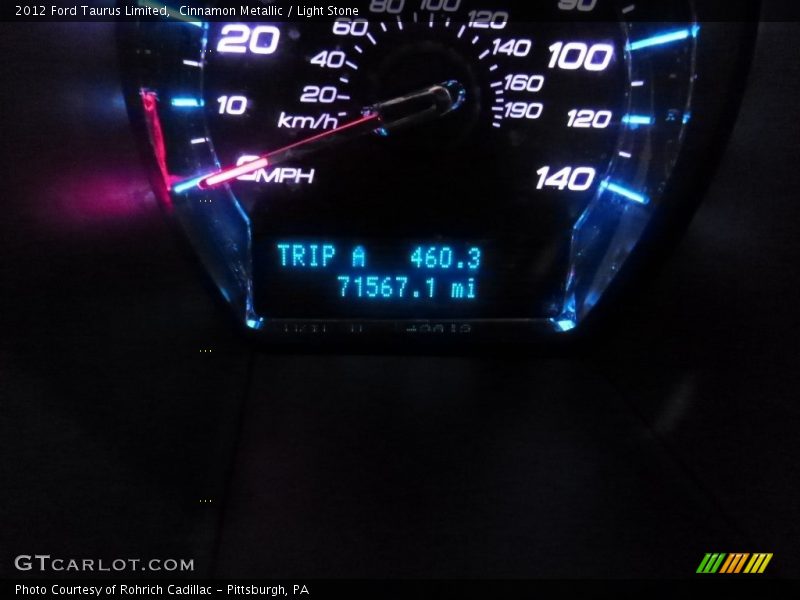 Cinnamon Metallic / Light Stone 2012 Ford Taurus Limited