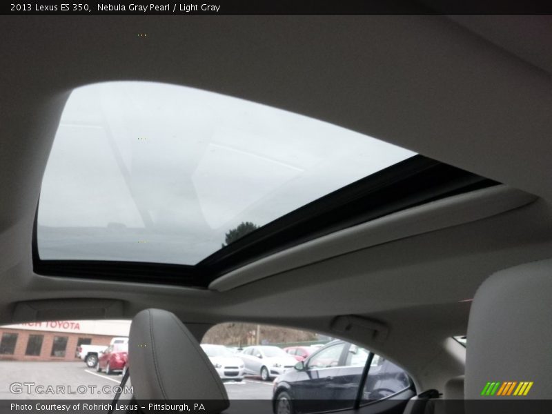 Nebula Gray Pearl / Light Gray 2013 Lexus ES 350