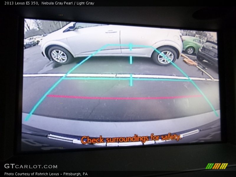 Nebula Gray Pearl / Light Gray 2013 Lexus ES 350