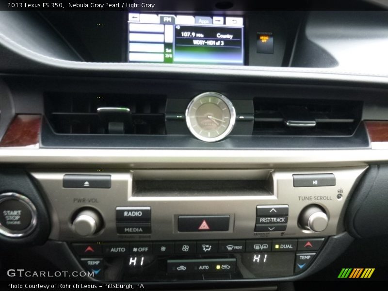 Nebula Gray Pearl / Light Gray 2013 Lexus ES 350