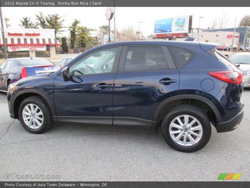 Stormy Blue Mica / Sand 2013 Mazda CX-5 Touring