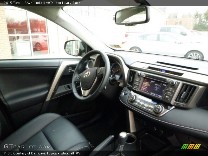 Hot Lava / Black 2015 Toyota RAV4 Limited AWD