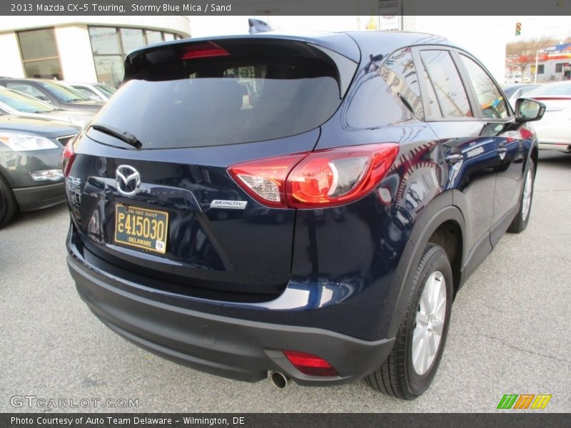 Stormy Blue Mica / Sand 2013 Mazda CX-5 Touring