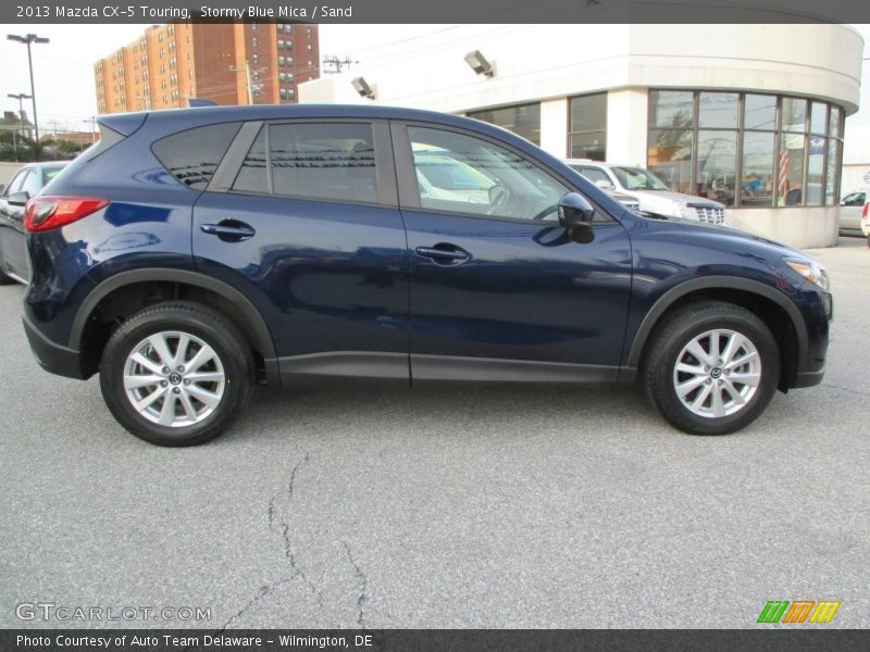 Stormy Blue Mica / Sand 2013 Mazda CX-5 Touring