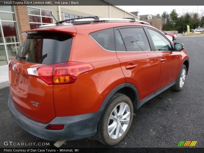 Hot Lava / Black 2015 Toyota RAV4 Limited AWD