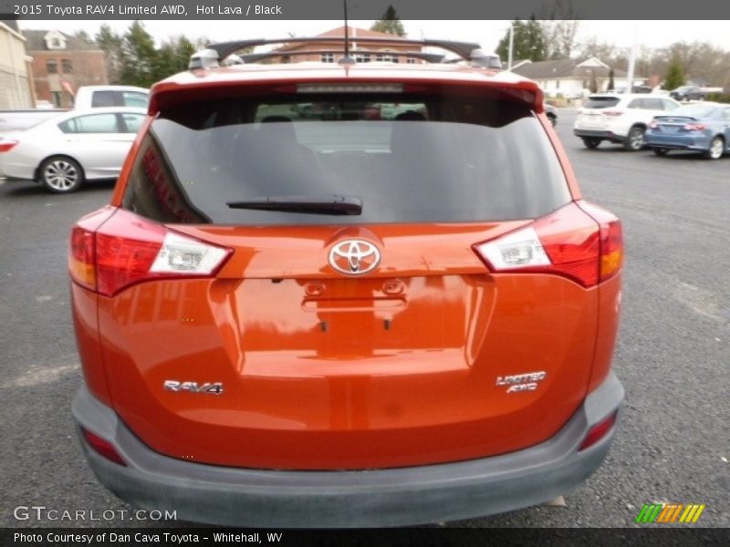 Hot Lava / Black 2015 Toyota RAV4 Limited AWD