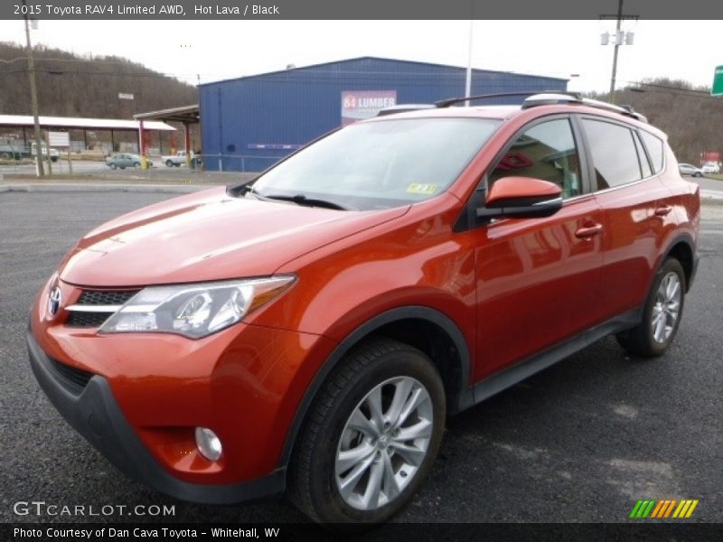 Hot Lava / Black 2015 Toyota RAV4 Limited AWD