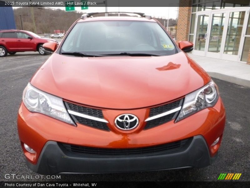 Hot Lava / Black 2015 Toyota RAV4 Limited AWD