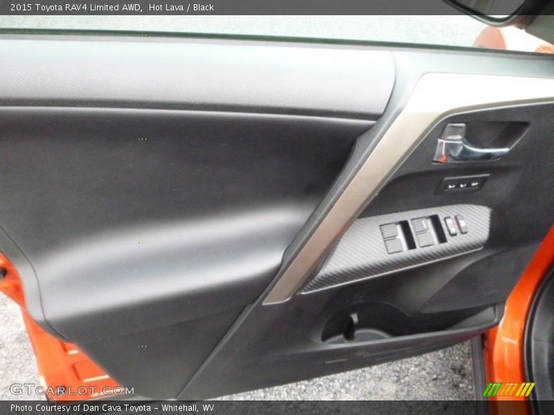 Hot Lava / Black 2015 Toyota RAV4 Limited AWD