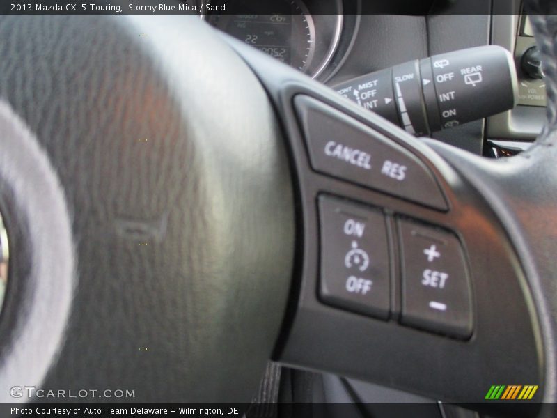 Stormy Blue Mica / Sand 2013 Mazda CX-5 Touring