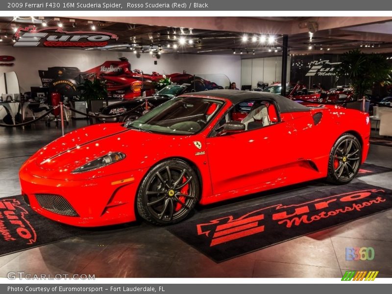 Rosso Scuderia (Red) / Black 2009 Ferrari F430 16M Scuderia Spider