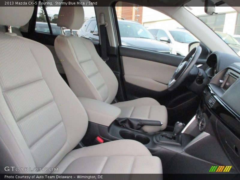 Stormy Blue Mica / Sand 2013 Mazda CX-5 Touring