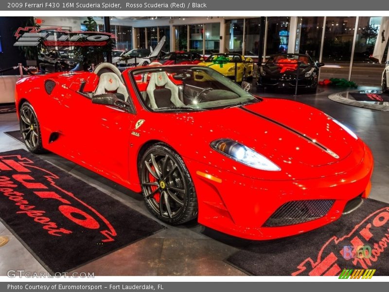 Rosso Scuderia (Red) / Black 2009 Ferrari F430 16M Scuderia Spider