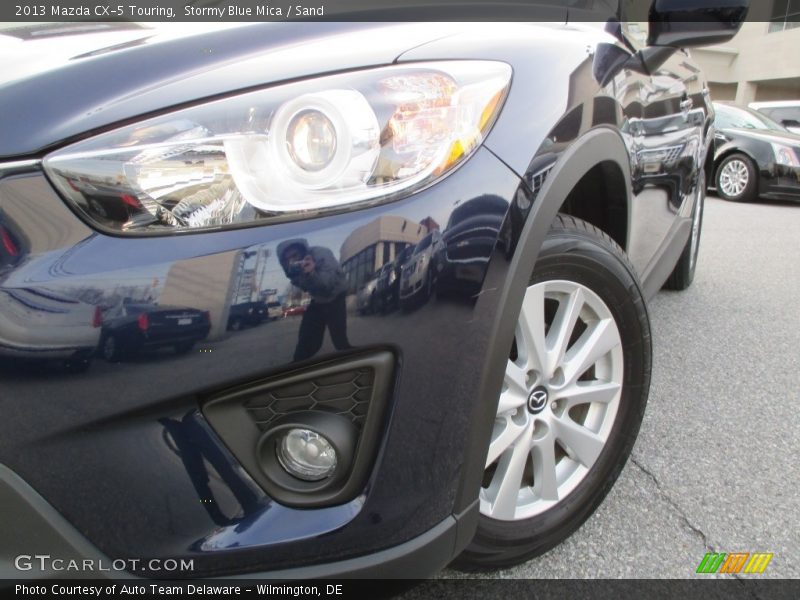 Stormy Blue Mica / Sand 2013 Mazda CX-5 Touring