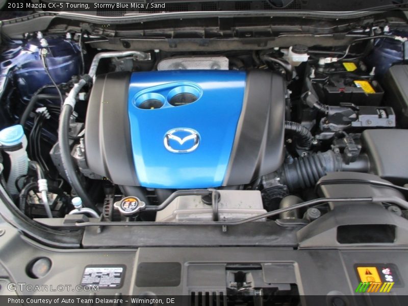 Stormy Blue Mica / Sand 2013 Mazda CX-5 Touring