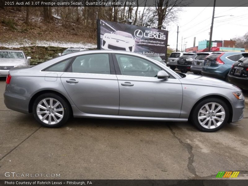 Quartz Gray Metallic / Black 2015 Audi A6 3.0T Prestige quattro Sedan