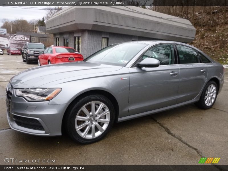Quartz Gray Metallic / Black 2015 Audi A6 3.0T Prestige quattro Sedan