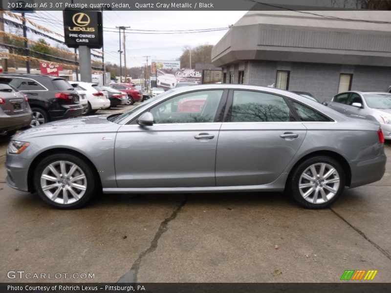 Quartz Gray Metallic / Black 2015 Audi A6 3.0T Prestige quattro Sedan