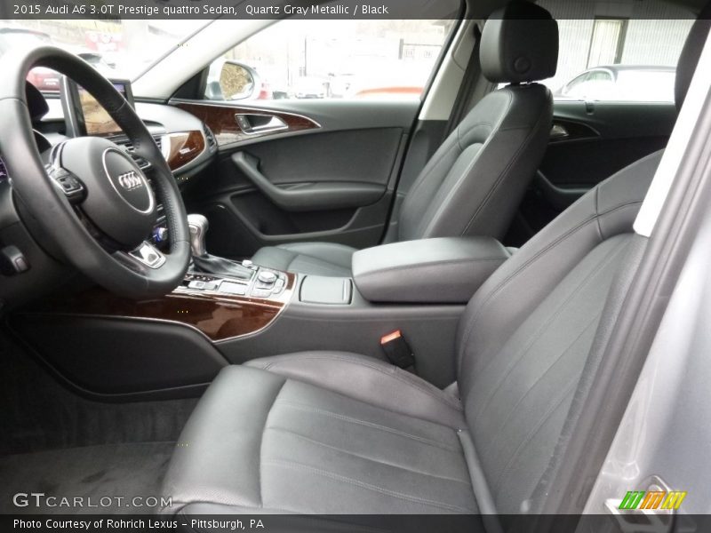 Quartz Gray Metallic / Black 2015 Audi A6 3.0T Prestige quattro Sedan