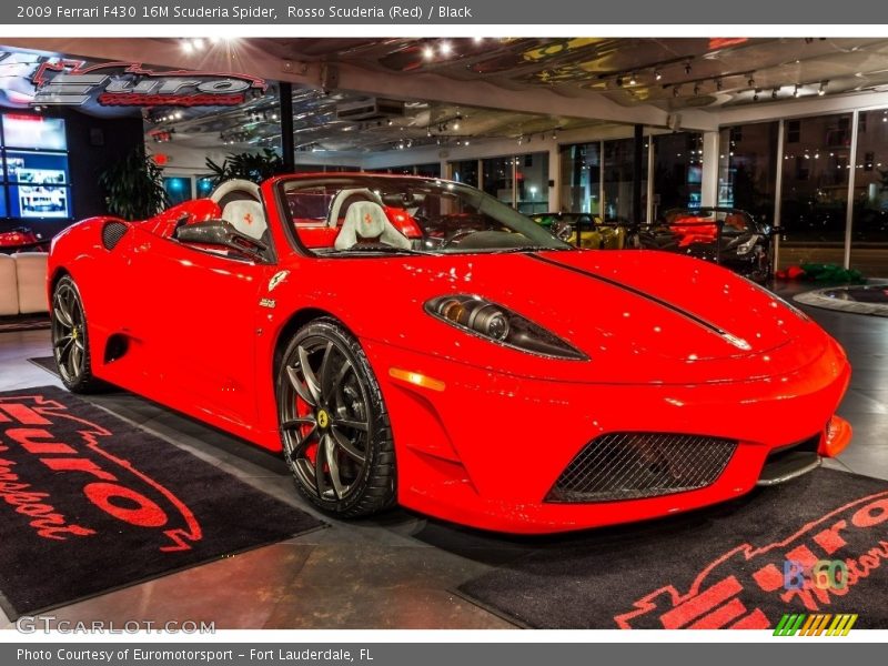 Rosso Scuderia (Red) / Black 2009 Ferrari F430 16M Scuderia Spider