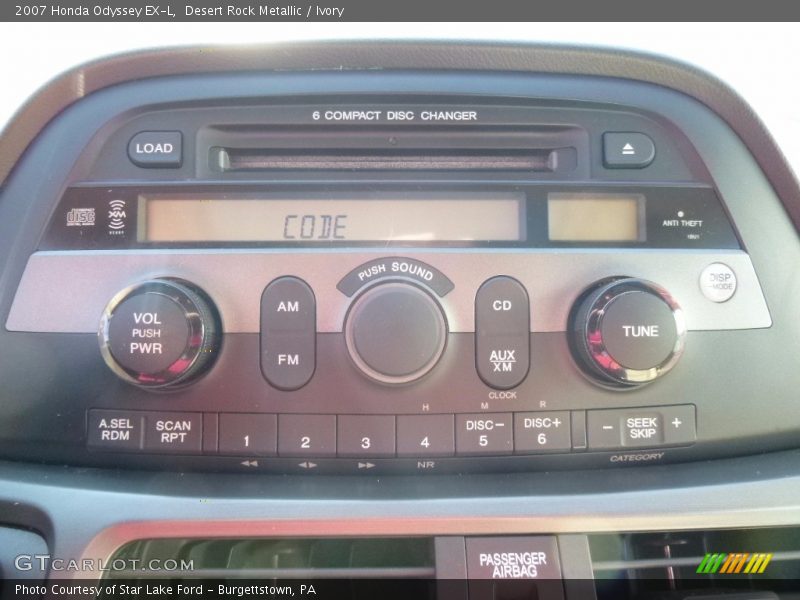 Desert Rock Metallic / Ivory 2007 Honda Odyssey EX-L