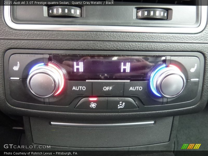 Quartz Gray Metallic / Black 2015 Audi A6 3.0T Prestige quattro Sedan