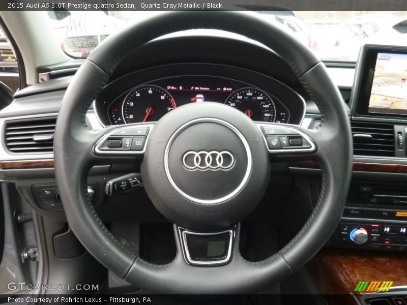 Quartz Gray Metallic / Black 2015 Audi A6 3.0T Prestige quattro Sedan