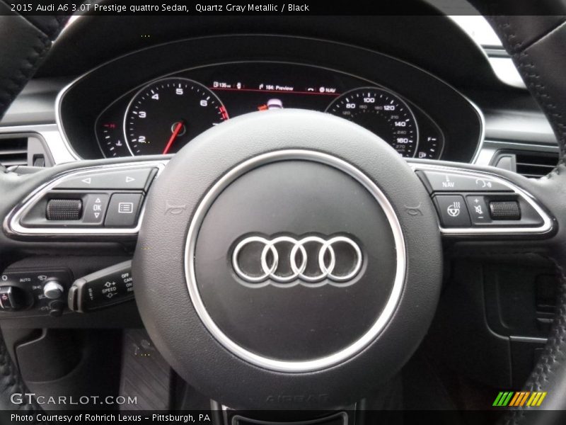 Quartz Gray Metallic / Black 2015 Audi A6 3.0T Prestige quattro Sedan