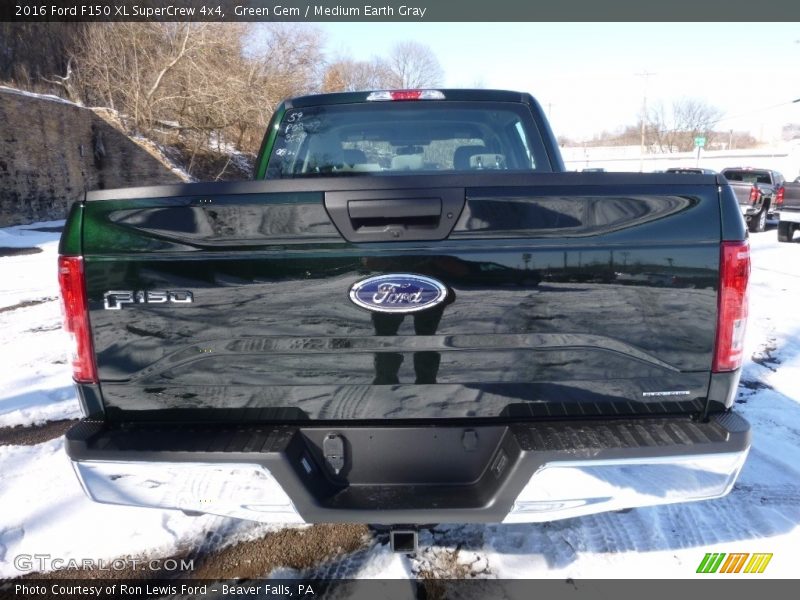 Green Gem / Medium Earth Gray 2016 Ford F150 XL SuperCrew 4x4